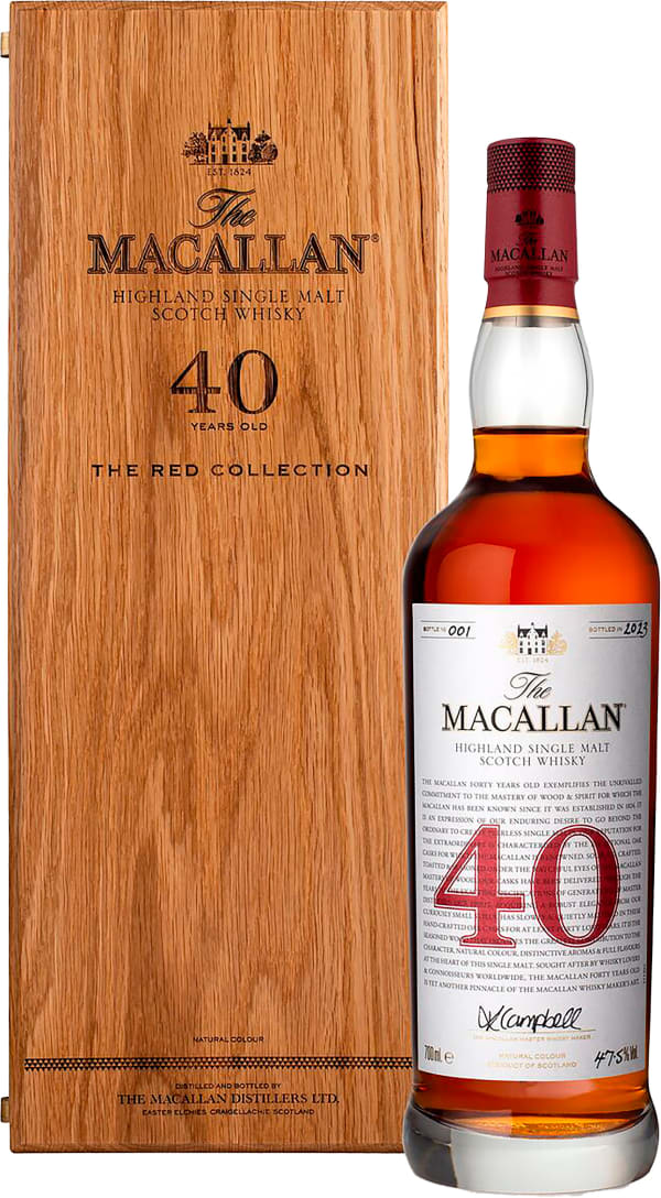 The Macallan Red Collection 40 Year Old Single Malt