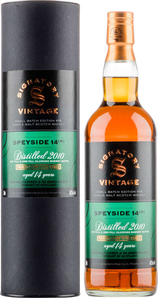 Signatory Vintage Speyside (M) 2010 14 Year Old Single Malt | Alko
