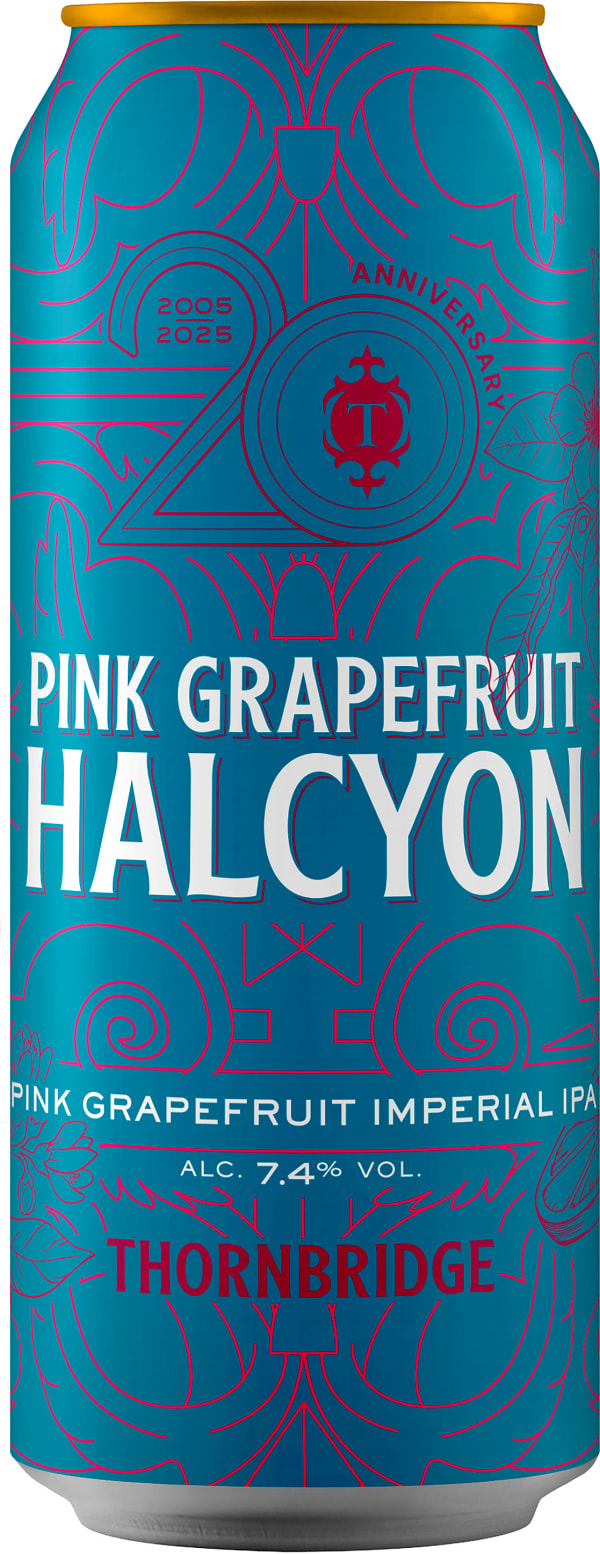 Thornbridge Pink Grapefruit Halcyon Imperial IPA tölkki