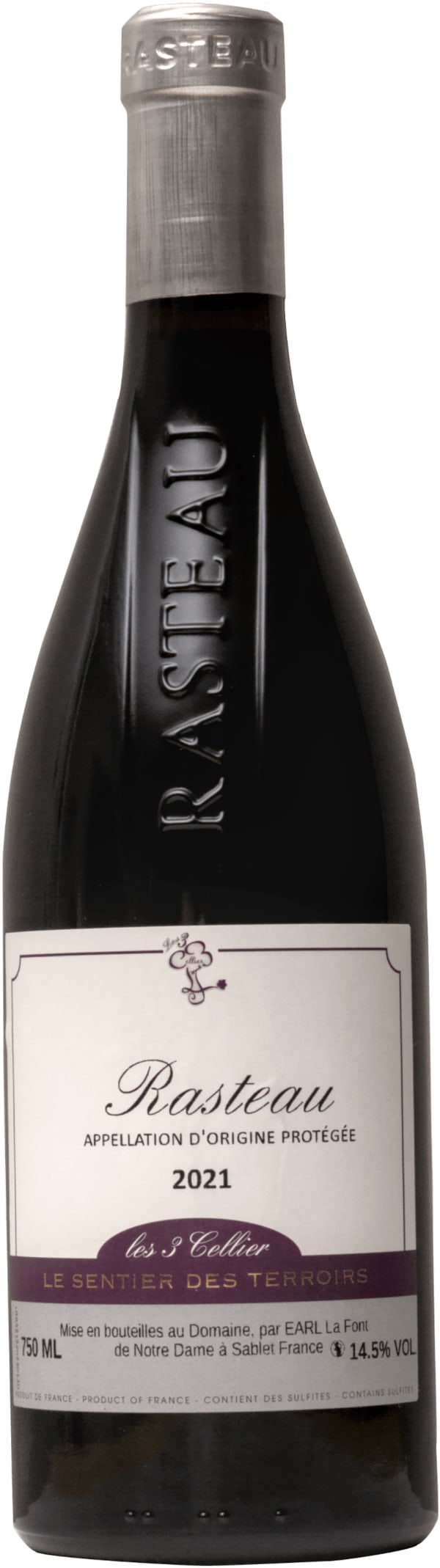 Les 3 Cellier Le Sentier des Terroirs Rasteau 2021