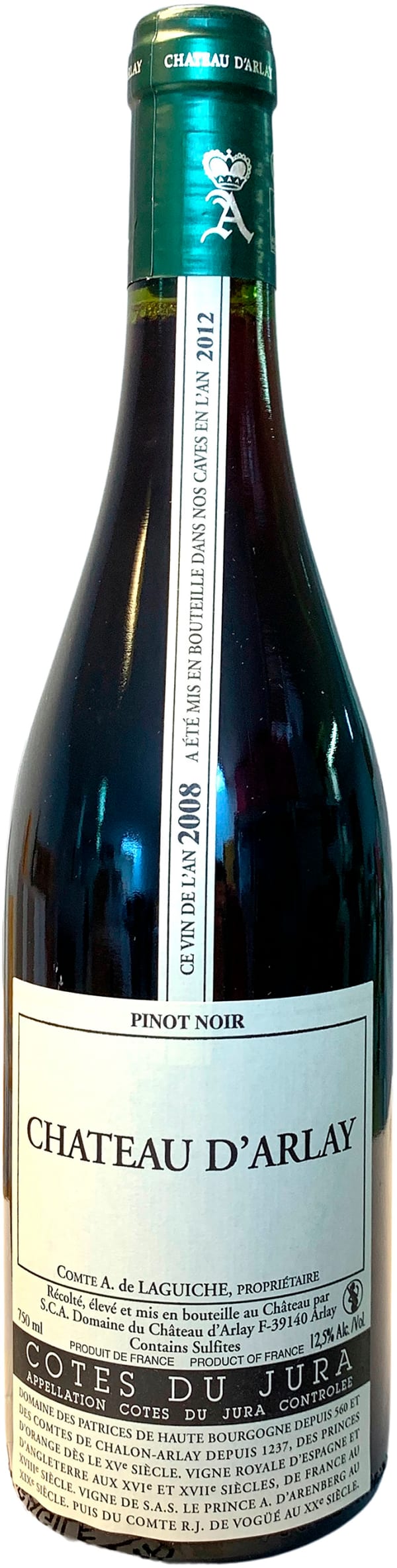 Arlay Pinot Noir 2008