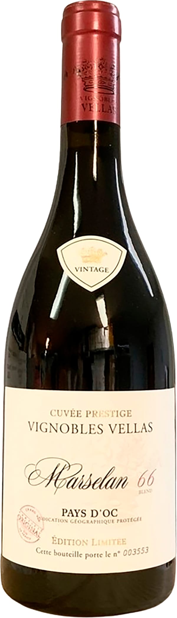 Vellas Marselan Cuvee Prestige Blend 66 2023