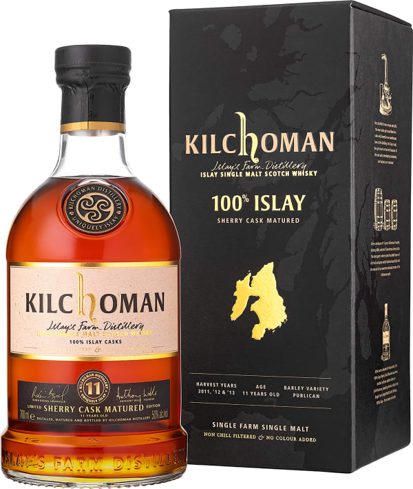 Kilchoman 100% Islay Sherry Cask Matured  11 Year Old Single Malt