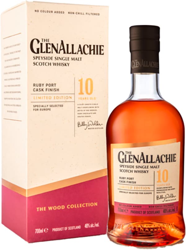 GlenAllachie 10 Year Old Ruby Port Cask Single Malt - Scotland