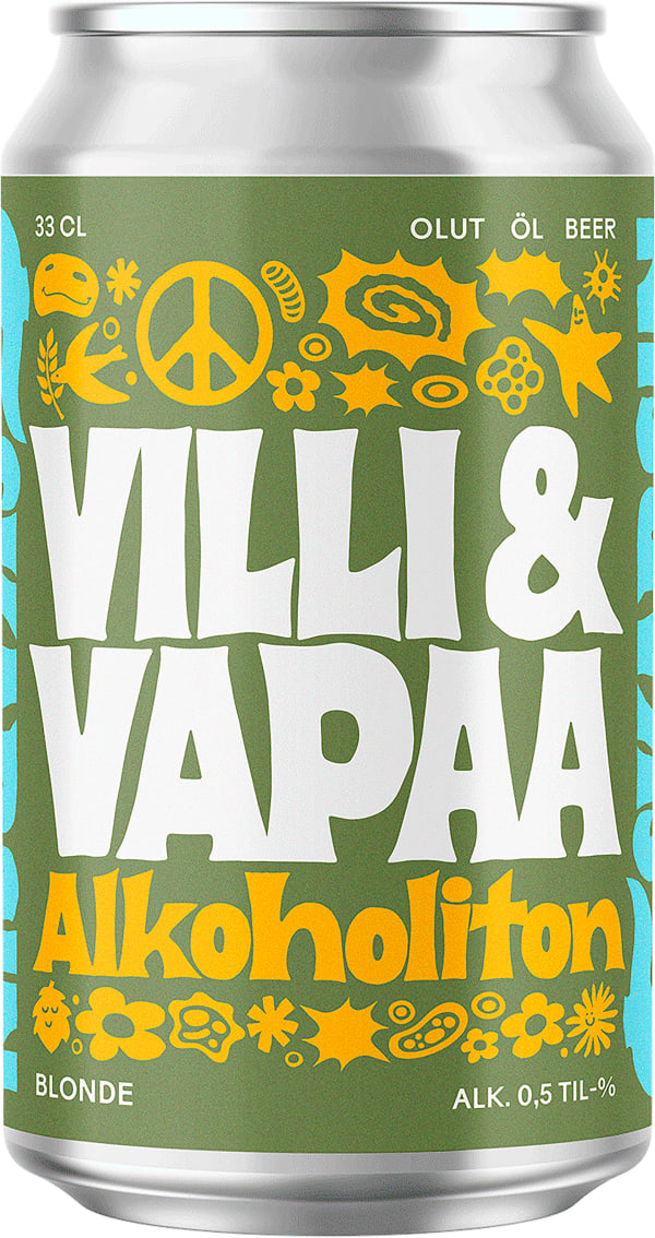 Villi ja Vapaa Alkoholiton Blonde tölkki