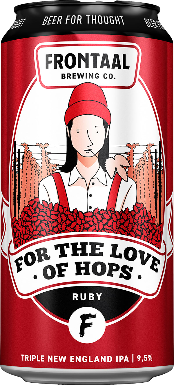 Frontaal Brewing For The Love Of Hops Ruby Triple New England IPA tölkki