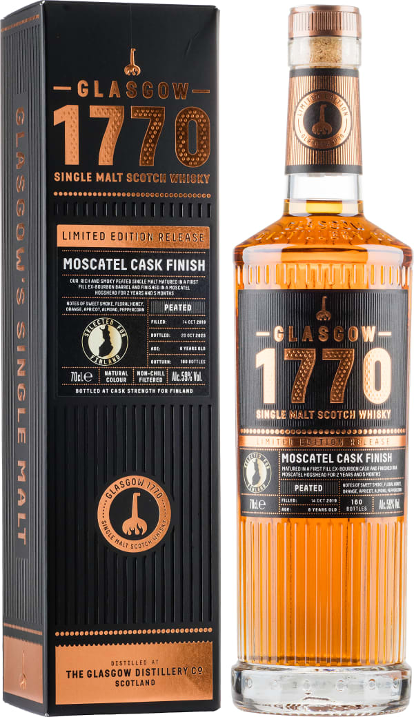 Glasgow 1770 Moscatel Cask Finish Single Malt