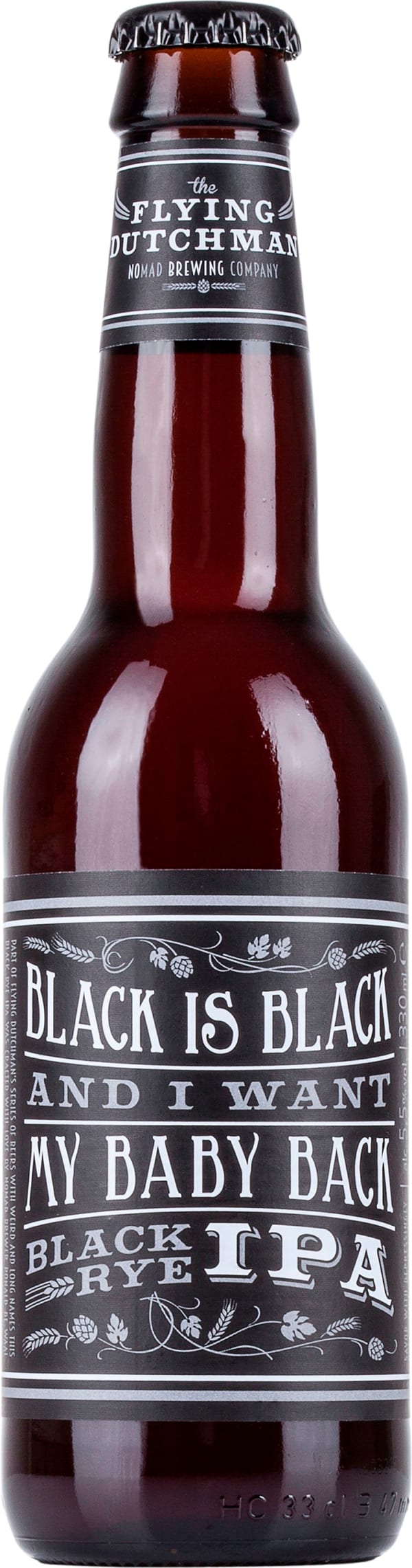 Black Is Black And I Want My Baby Back Black Rye IPA