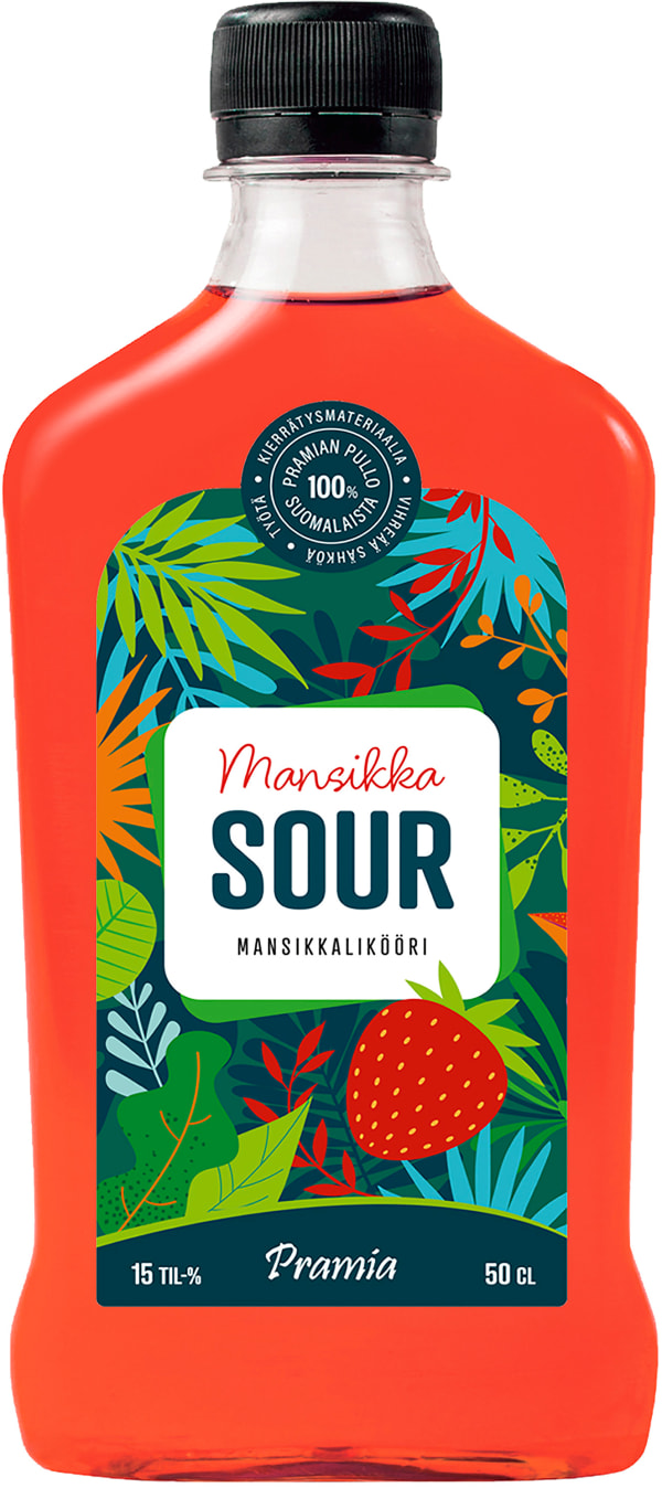 Pramia Mansikka Sour muovipullo