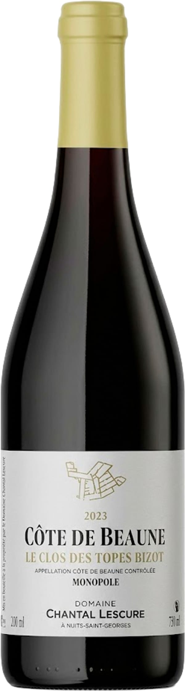 Domaine Chantal Lescure Côte de Beaune Blanc Le Clos des Topes Bizot Monopole 2023