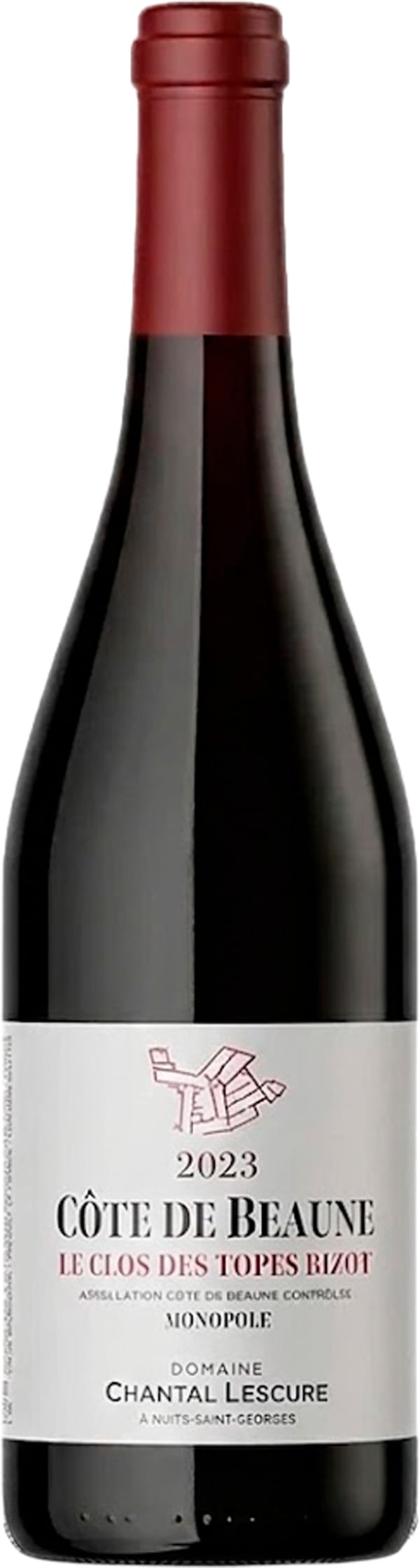 Domaine Chantal Lescure Côte de Beaune Rouge Le Clos des Topes Bizot Monopole 2022