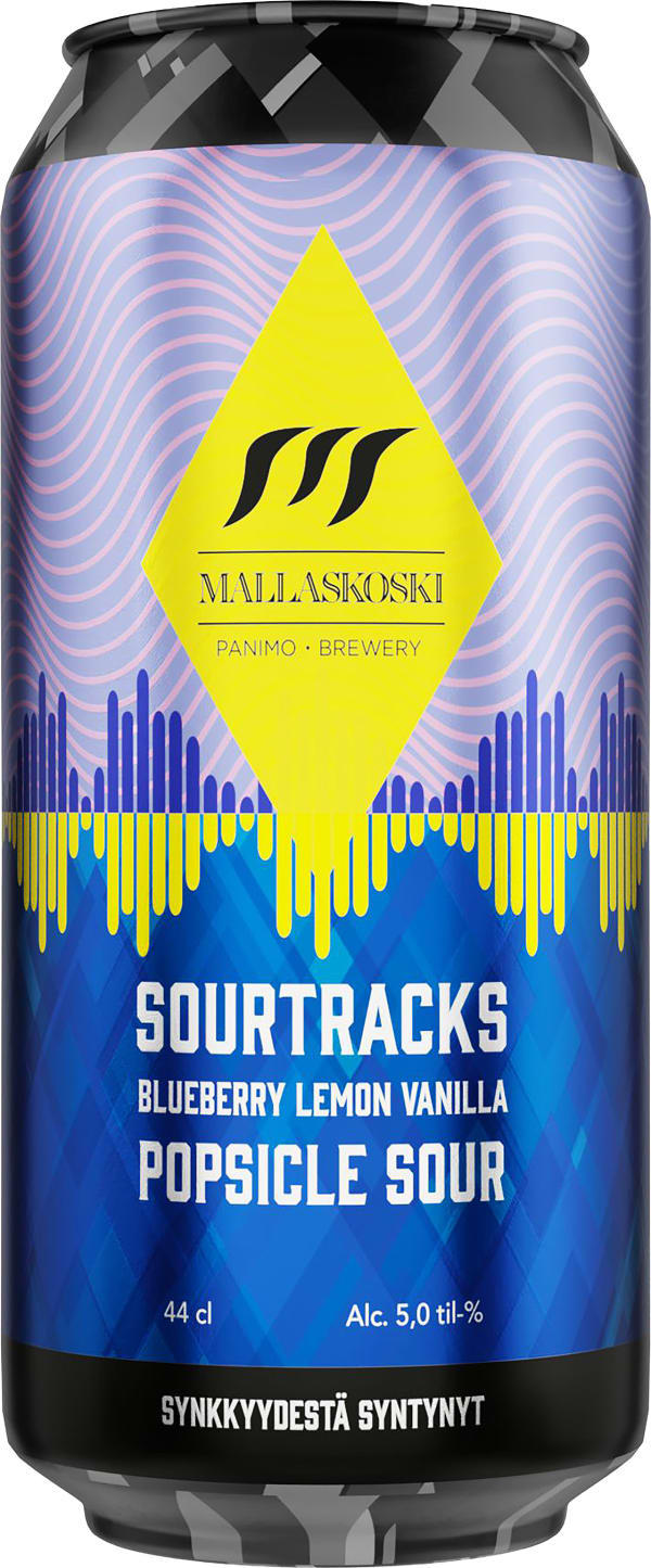 Mallaskoski Sourtracks Blueberry Lemon Vanilla Popsicle Sour tölkki