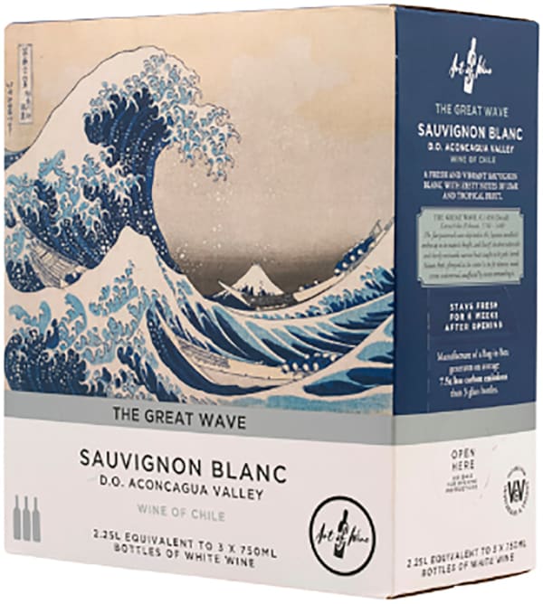 The Great Wave Sauvignon Blanc hanapakkaus