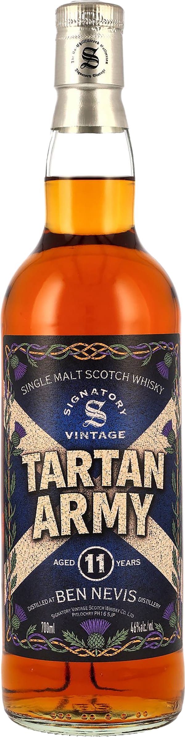 Signatory Vintage Tartan Army Ben Nevis 11 Year Old Single Malt