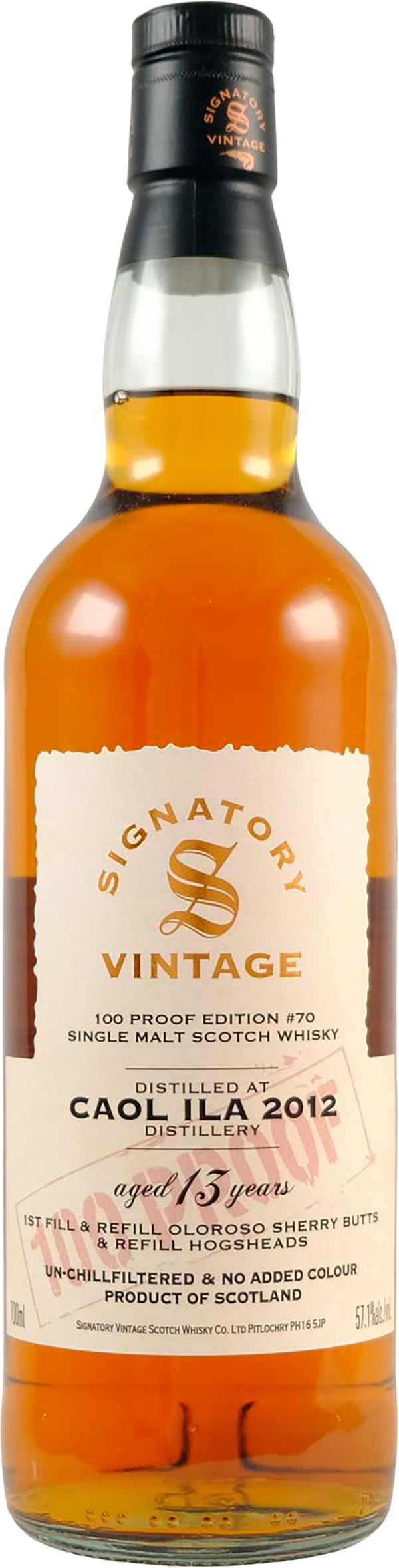 Signatory Vintage Caol Ila 2012 13 Year Old Single Malt