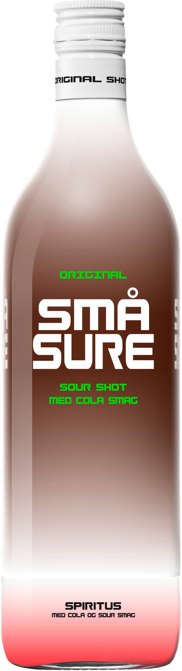 Små Sure Sour Shot Cola muovipullo