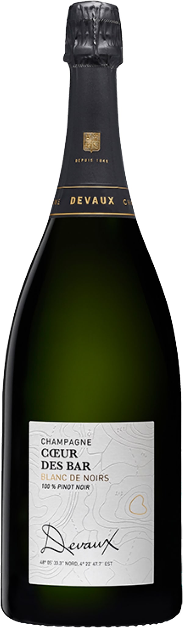 Devaux Cœur des Bar Blanc de Noir Champagne Brut Magnum