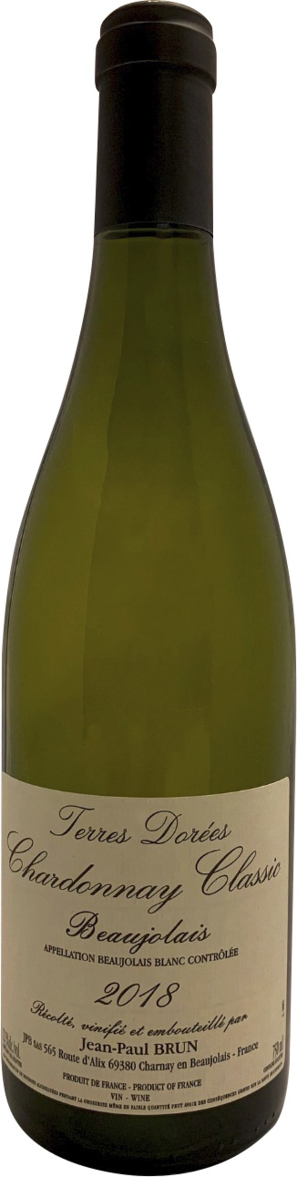 Jean-Paul Brun Terres Dorées Beaujolais Blanc Classic Chardonnay 2022