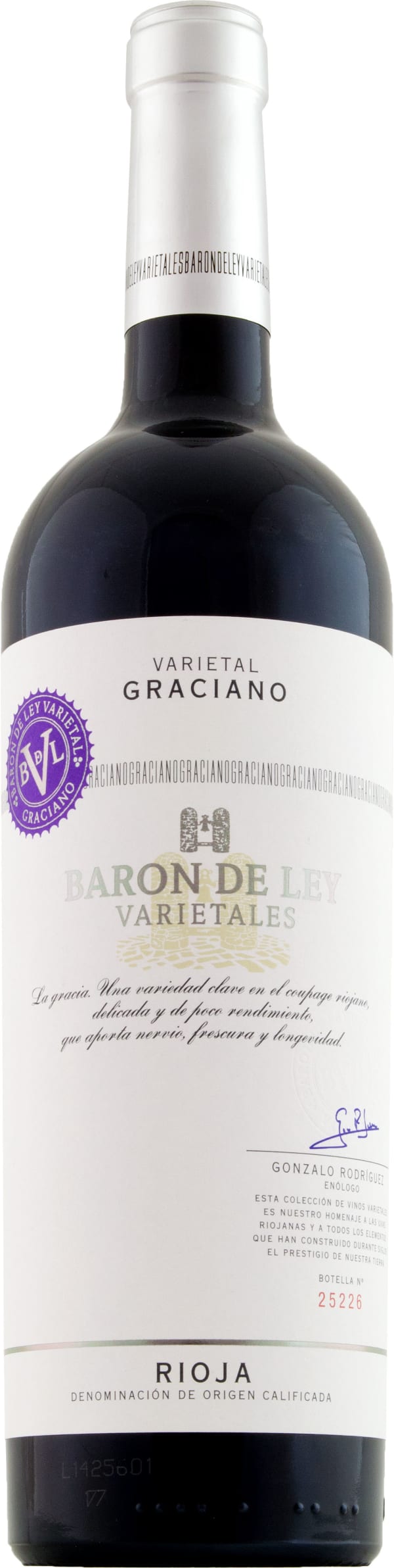 Barón de Ley Varietal Graciano 2020