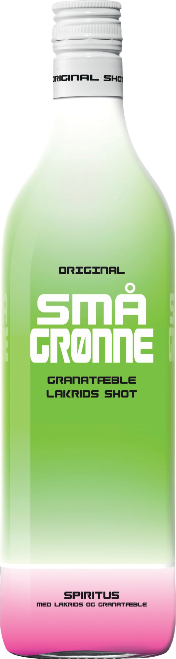 Små Gronne Granatable Lakrids Shot muovipullo