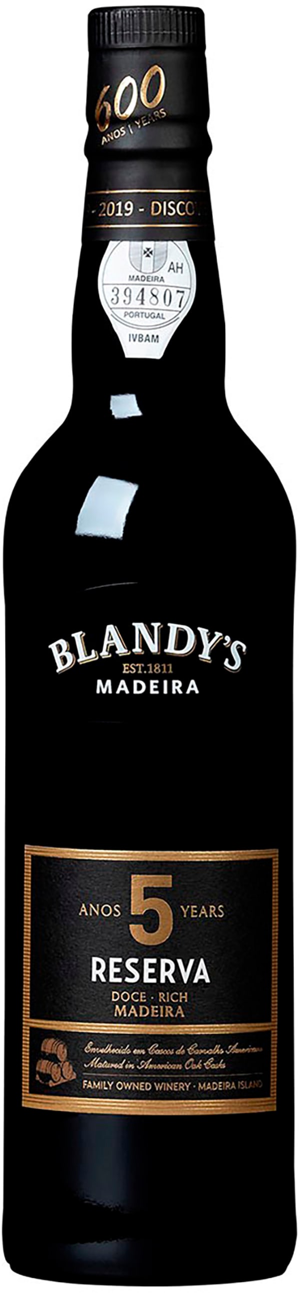 Blandy's 5 Year Old Reserva Rich Madeira