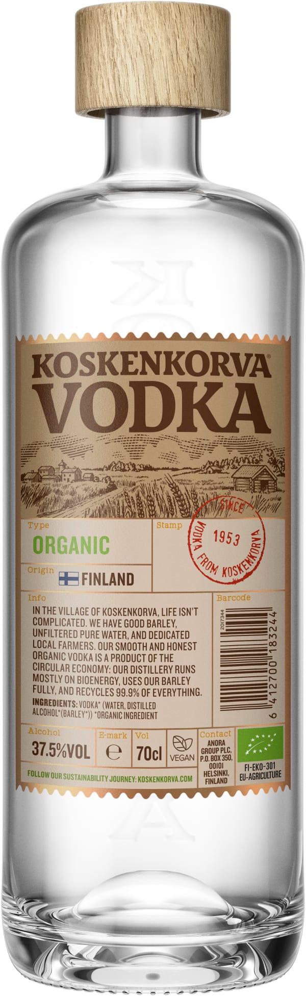 Koskenkorva Vodka Organic