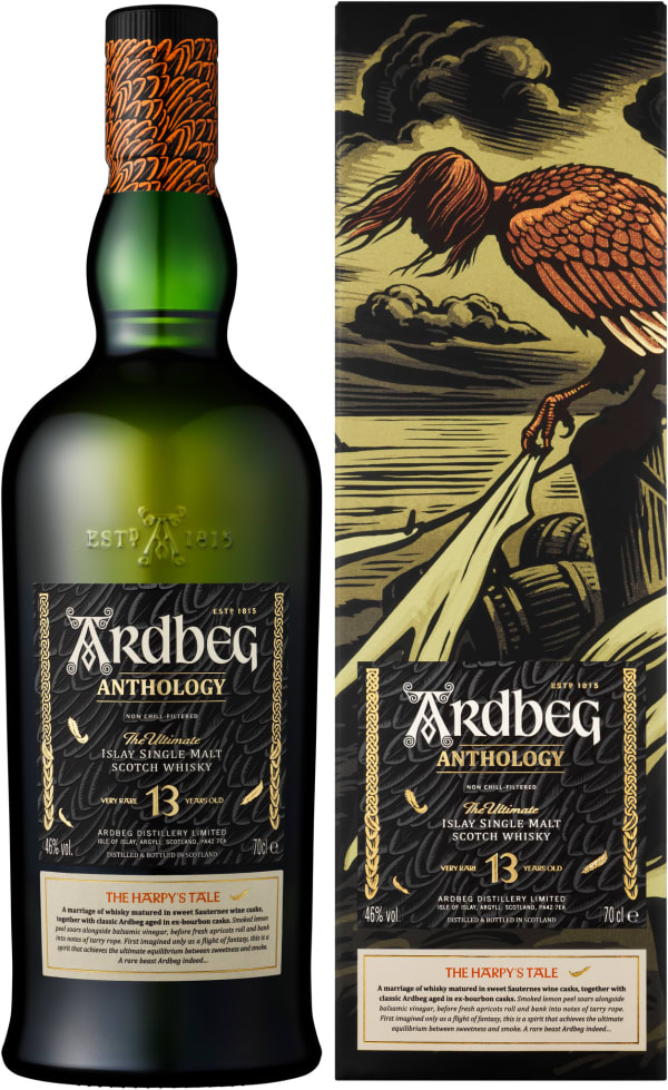 Ardbeg Anthology The Harpy's Tale 13 Year Old Single Malt | Alko Ardbeg Anthology The Harpy's Tale 13 Year Old Single Malt | Alko