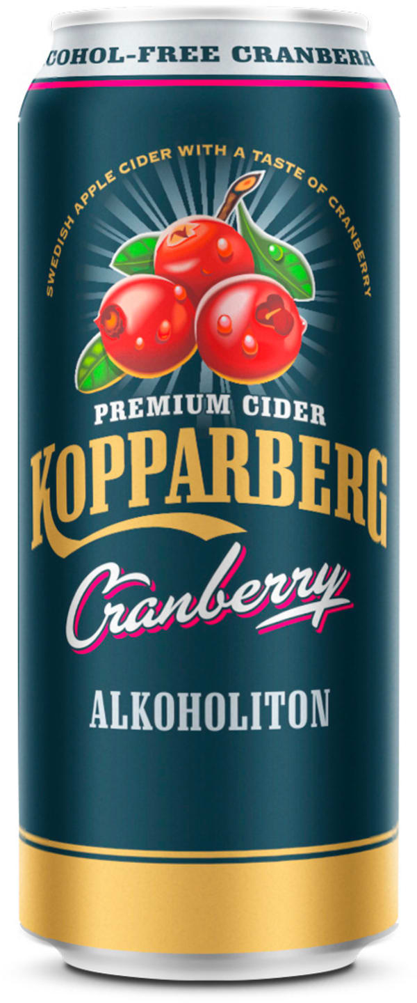 Kopparberg Cider Cranberry Alkoholiton tölkki