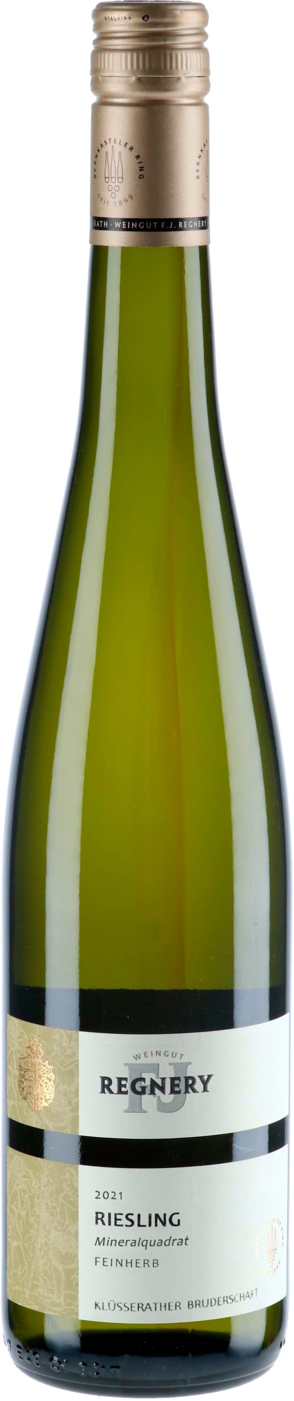 FJ Regnery Klüsserather Bruderschaf Mineralquadrat Feinherb Riesling 2021