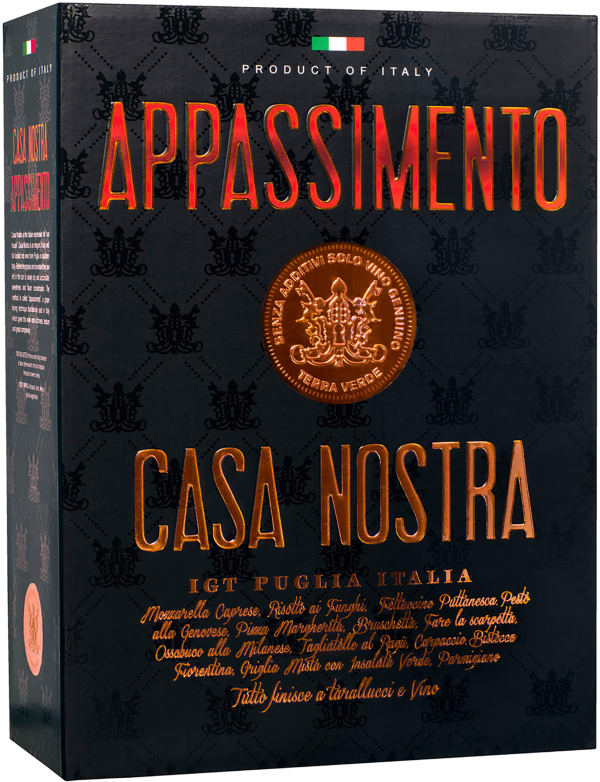 Casa Nostra Appassimento hanapakkaus