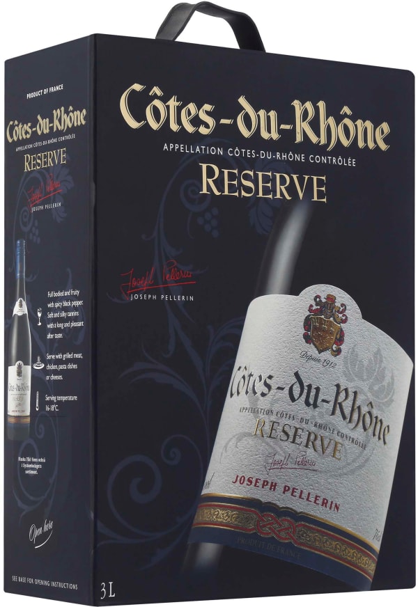 Côtes Reserve lådvin du Rhône 2022 Alko Pellerin |