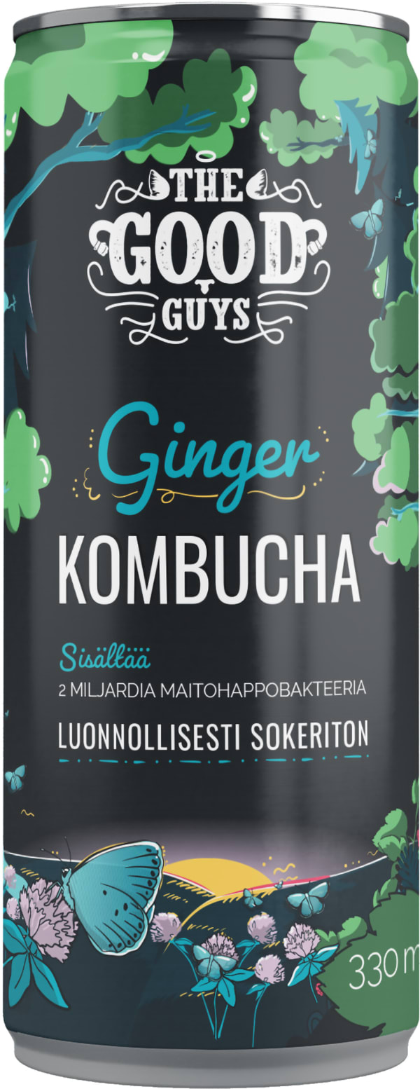 Inkivääri Kombucha sokeriton tölkki