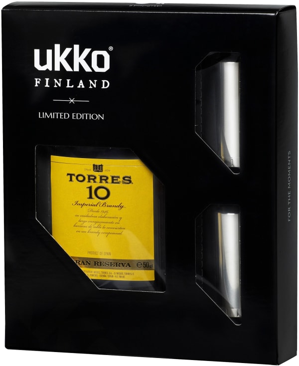 Torres 10 Brandy 50cl UKKO -lahjapakkaus muovipullo