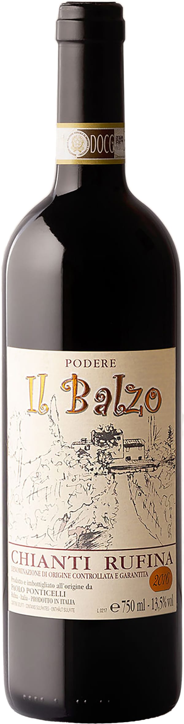 Podere Il Balzo Chianti Rufina 2019