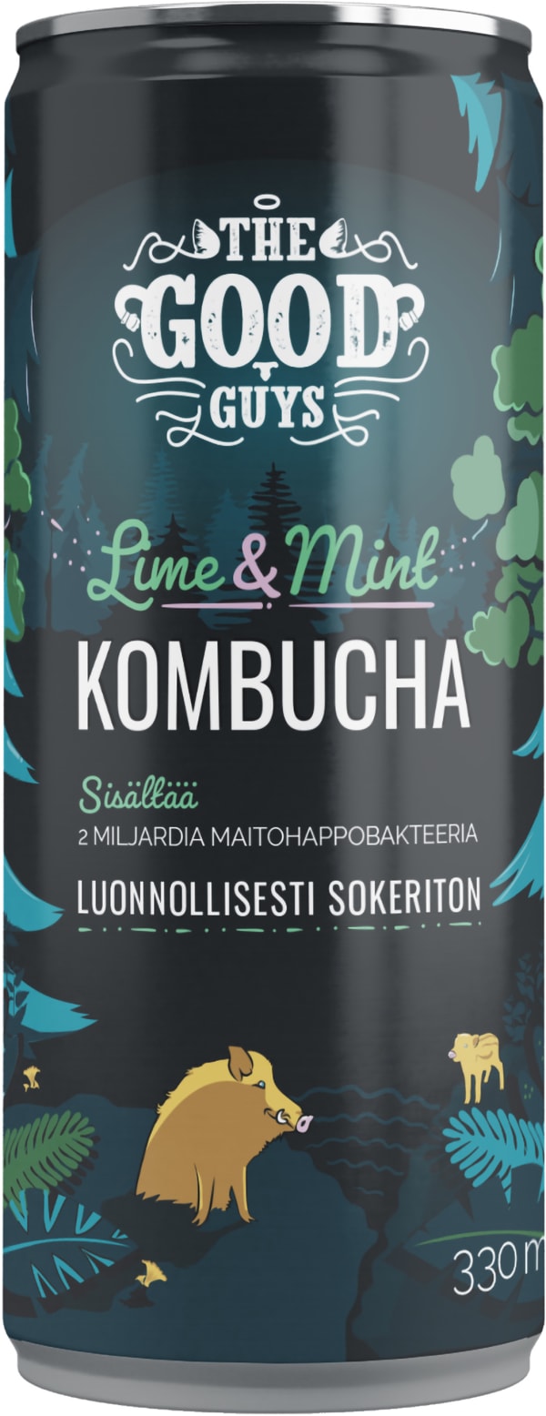 Lime Kombucha sokeriton tölkki