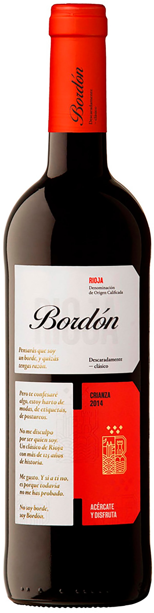 Rioja Bordón Crianza 2018