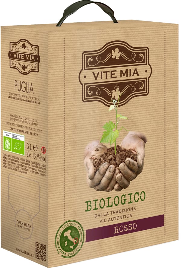 Vite Mia Vino Biologico Rosso 2020 hanapakkaus