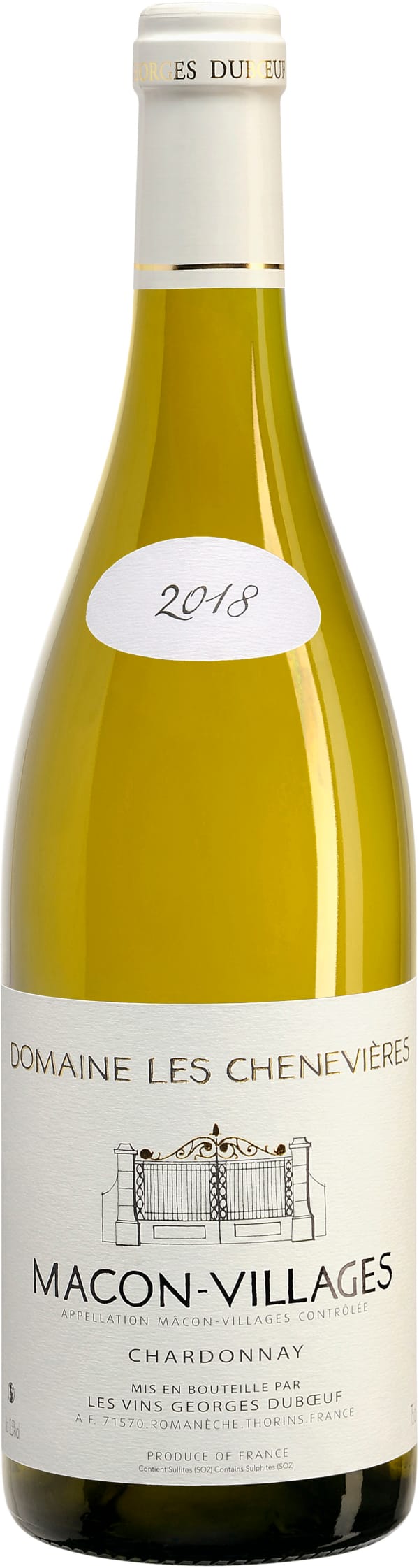 Domaine Les Chenevières Mâcon Blanc Villages Chardonnay 2022
