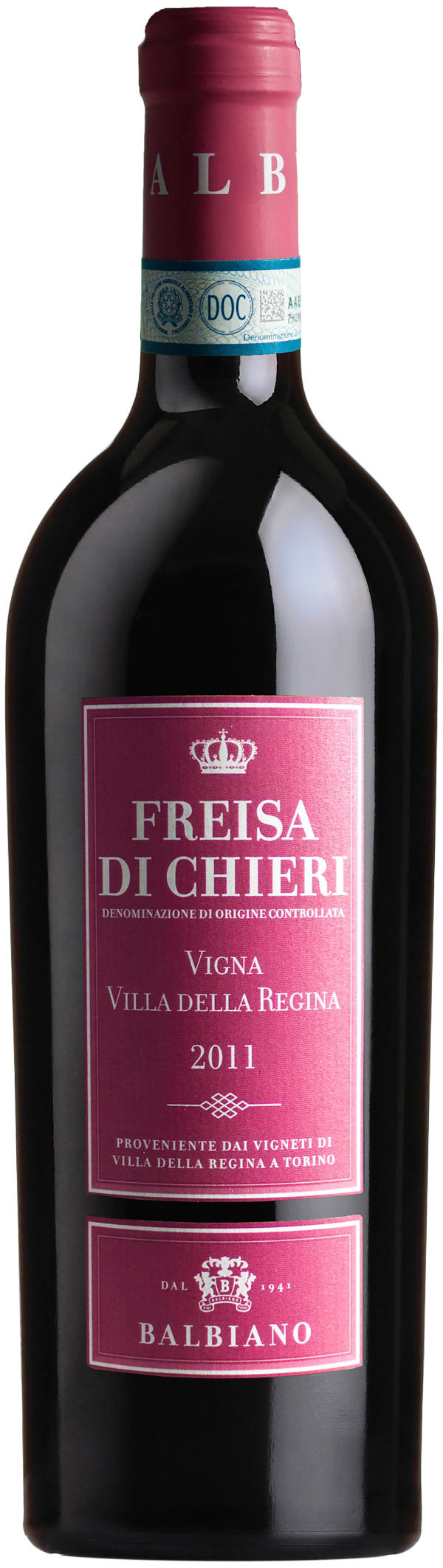 Balbiano Freisa di Chieri Vigna della Regina 2014