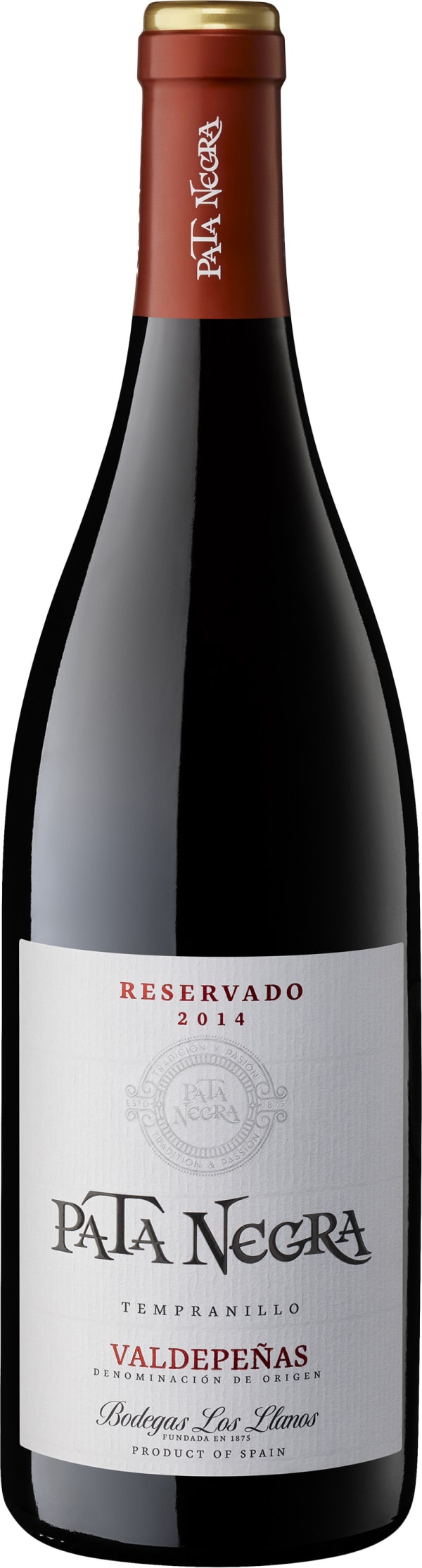 Pata Negra Reservado Tempranillo Valdepeñas 2014