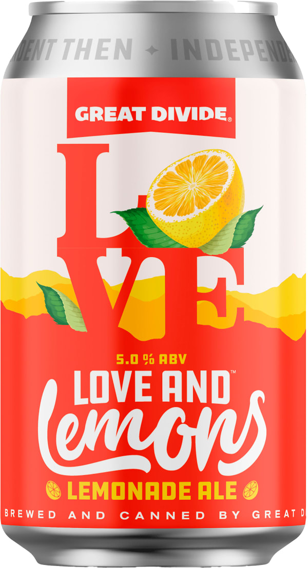 Great Divide Love and Lemons Lemonade Ale tölkki