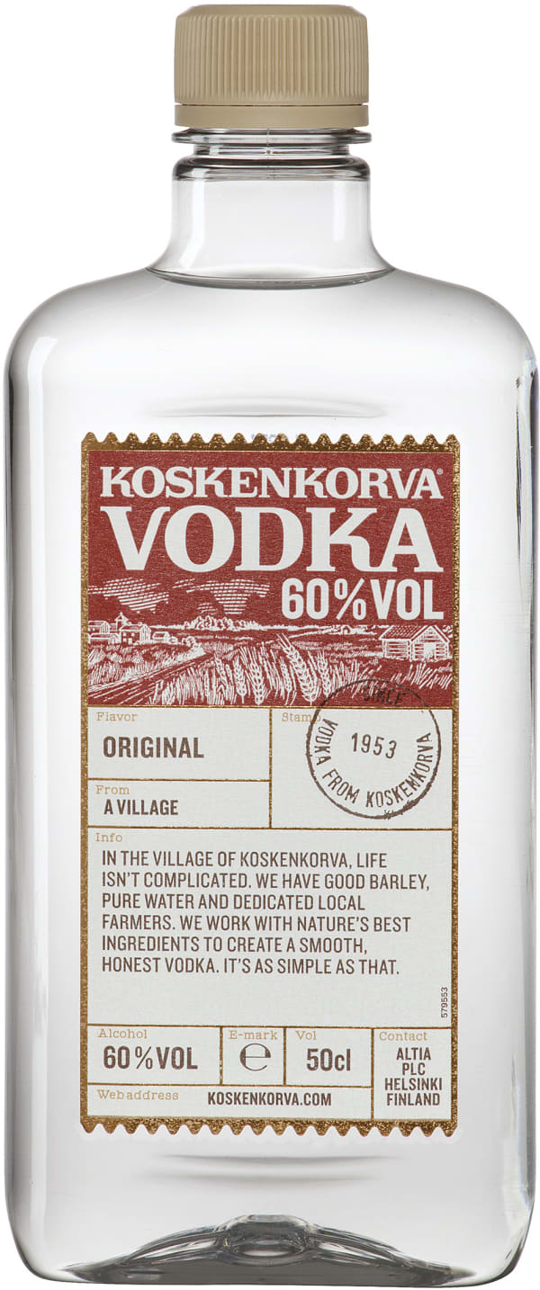 Koskenkorva Vodka 60% muovipullo