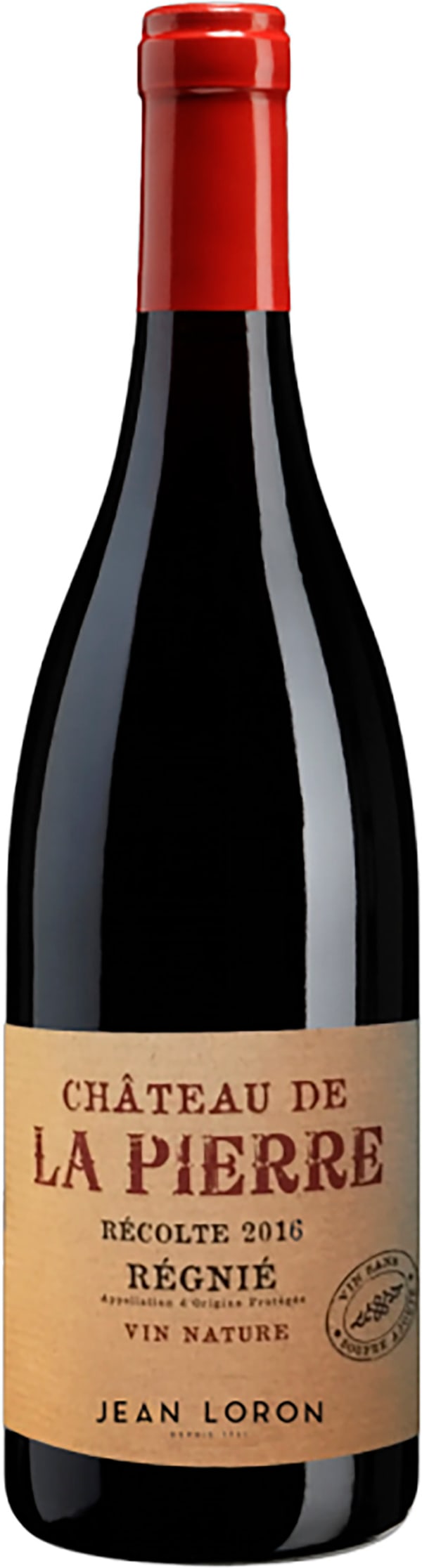 Château de la Pierre Régnié Vin Nature Sans Soufre Ajouté 2020