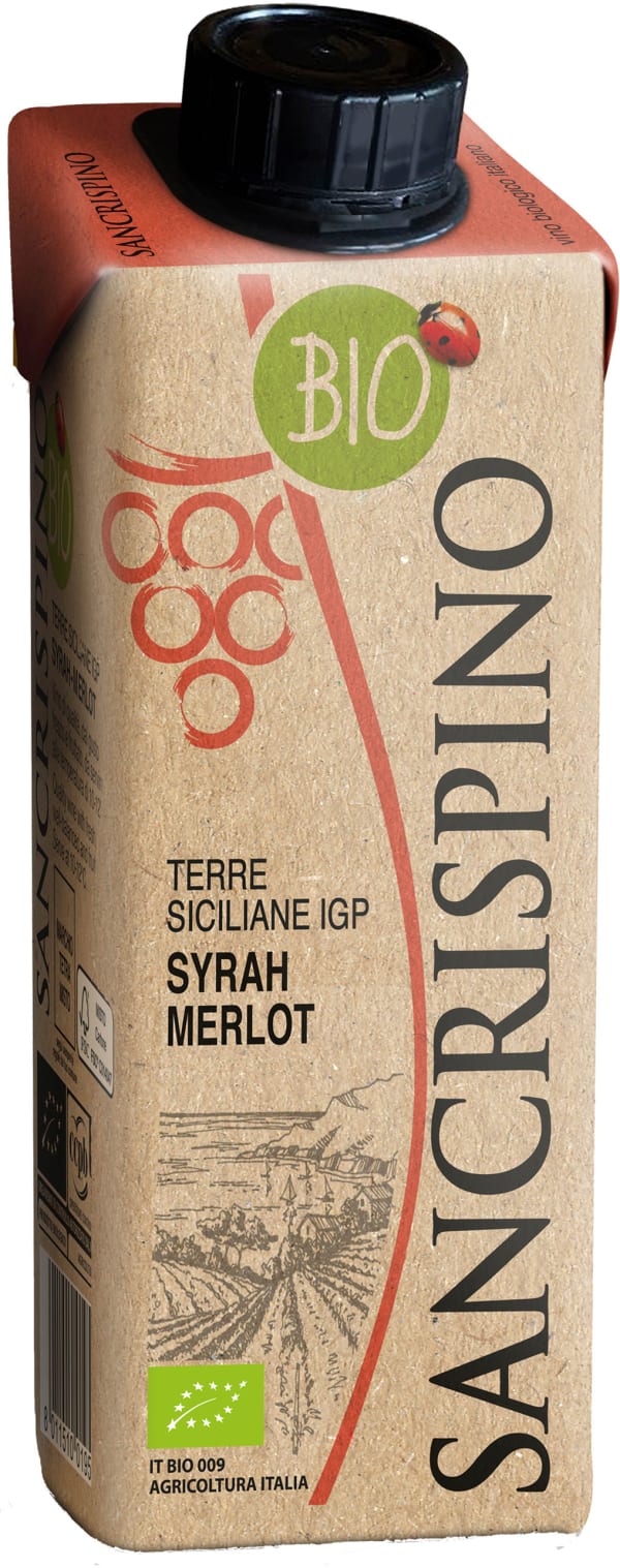 Sancrispino Syrah Merlot Organic kartonkitölkki