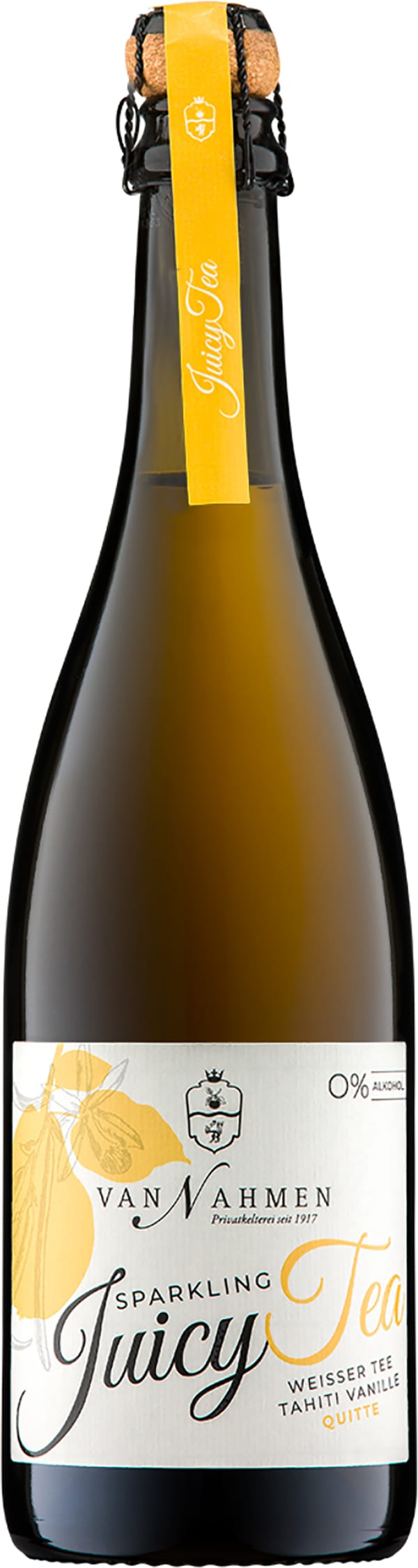 Van Nahmen Sparkling Juicy Tea White Tea-Tahiti Vanilla-Quince