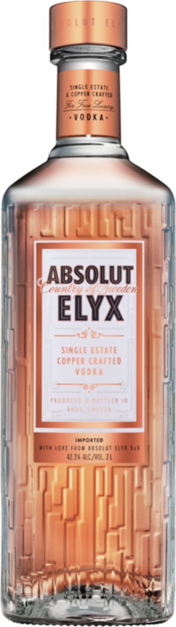 Absolut Elyx Single Estate Copper Crafted Vodka