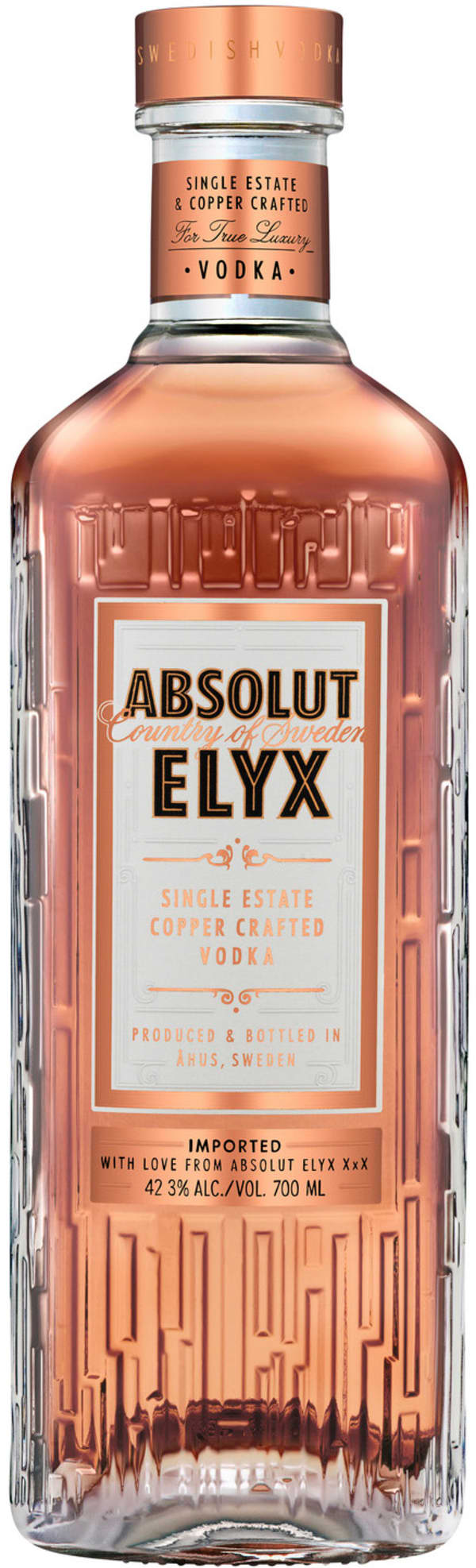 Absolut Elyx Single Estate Copper Crafted Vodka