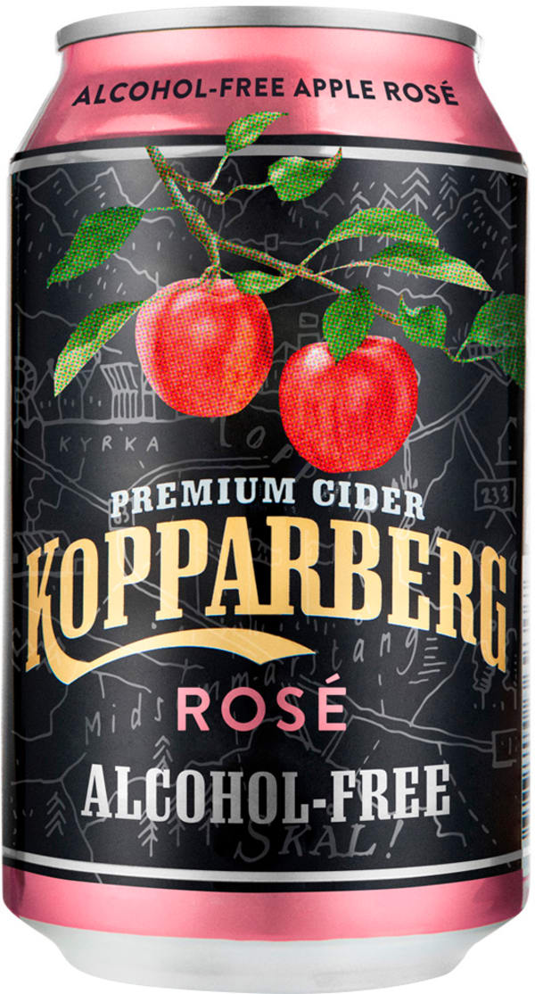 Kopparberg Cider Rosé Alkoholiton tölkki Alko