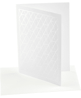 A-net greeting card, silver