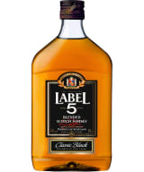 Label 5 plastic bottle